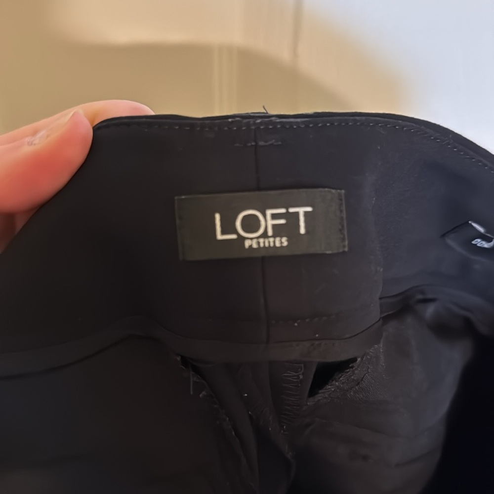 LOFT Black Petite Dress Pants - Picture 6 of 8